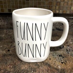 Rae Dunn Cream Funny Bunny Mug